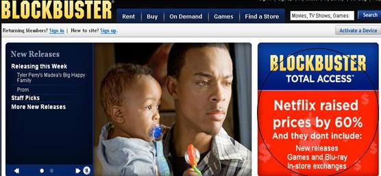 Blockbuster Aiming At Netflix