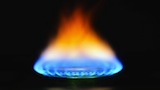 Natural gas flame